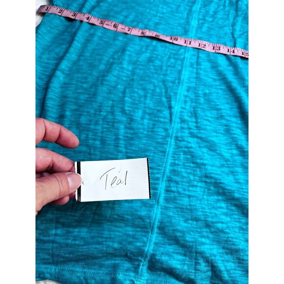 Logo Lori Goldstein Womens Teal Long-Sleeve Knit Top Lightweight Casual size XL - Picture 3 of 7